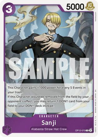Sanji (070) (OP12-070) [Legacy of the Master] Foil - Deck Out Gaming