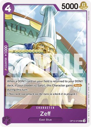 Zeff (OP12-072) [Legacy of the Master] - Deck Out Gaming