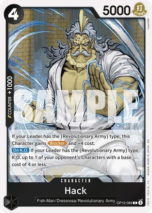 Hack (OP12-089) [Legacy of the Master] Foil - Deck Out Gaming