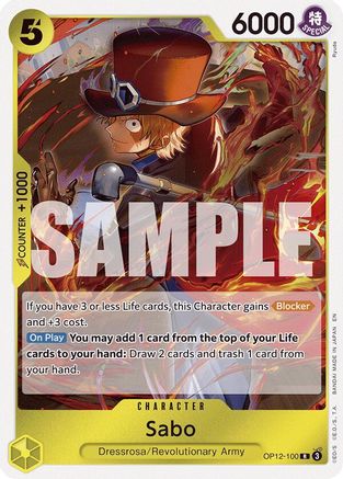 Sabo (OP12-100) [Legacy of the Master] Foil - Deck Out Gaming
