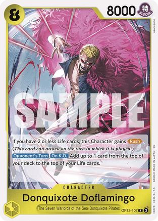 Donquixote Doflamingo (OP12-107) [Legacy of the Master] Foil - Deck Out Gaming