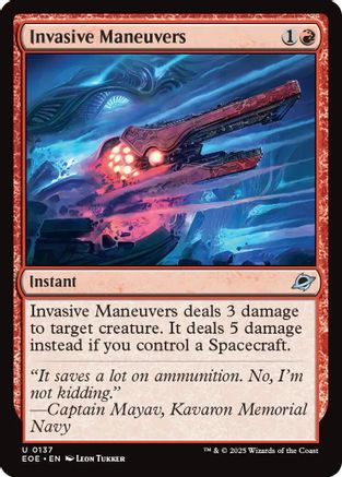 Invasive Maneuvers (137) [Edge of Eternities] - Deck Out Gaming