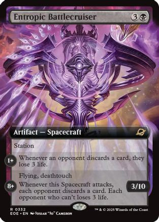 Entropic Battlecruiser (Extended Art) (332) [Edge of Eternities] foil - Deck Out Gaming