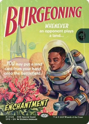 Burgeoning (Showcase) (126) [Special Guests] foil - Deck Out Gaming