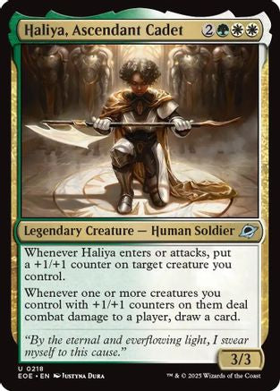 Haliya, Ascendant Cadet (218) [Edge of Eternities] foil - Deck Out Gaming