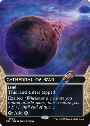 Cathedral of War (0006) (Borderless) (6) [Edge of Eternities: Stellar Sights] foil - Deck Out Gaming