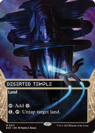 Deserted Temple (0011) (Borderless) (11) [Edge of Eternities: Stellar Sights] - Deck Out Gaming