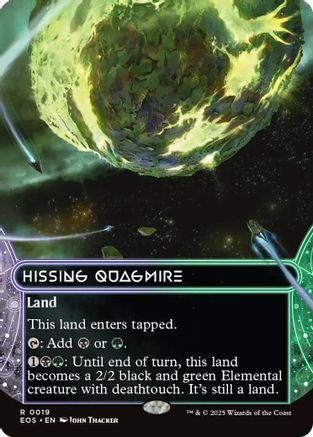 Hissing Quagmire (0019) (Borderless) (19) [Edge of Eternities: Stellar Sights] foil - Deck Out Gaming