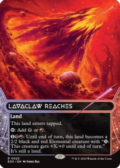 Lavaclaw Reaches (0022) (Borderless) (22) [Edge of Eternities: Stellar Sights] foil - Deck Out Gaming
