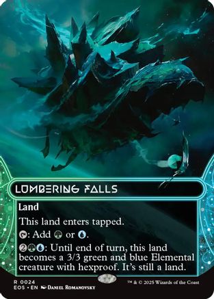 Lumbering Falls (0024) (Borderless) (24) [Edge of Eternities: Stellar Sights] - Deck Out Gaming