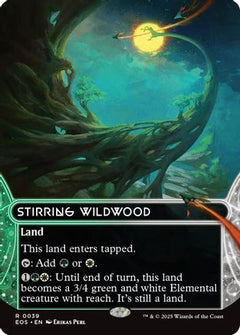 Stirring Wildwood (0039) (Borderless) (39) [Edge of Eternities: Stellar Sights] foil - Deck Out Gaming