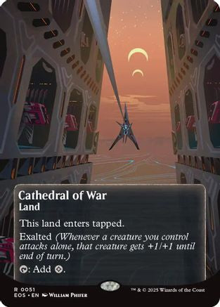 Cathedral of War (0051) (Borderless) (51) [Edge of Eternities: Stellar Sights] foil - Deck Out Gaming