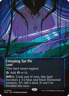 Creeping Tar Pit (0054) (Borderless) (54) [Edge of Eternities: Stellar Sights] - Deck Out Gaming