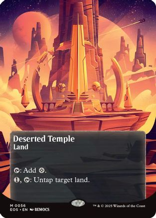 Deserted Temple (0056) (Borderless) (56) [Edge of Eternities: Stellar Sights] - Deck Out Gaming