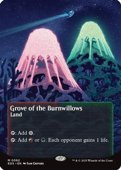 Grove of the Burnwillows (0062) (Borderless) (62) [Edge of Eternities: Stellar Sights] - Deck Out Gaming