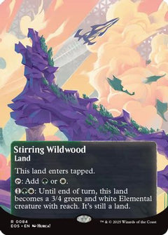 Stirring Wildwood (0084) (Borderless) (84) [Edge of Eternities: Stellar Sights] foil - Deck Out Gaming