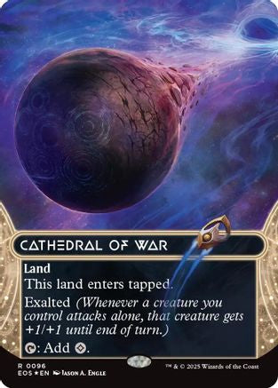 Cathedral of War (0096) (Borderless) (Galaxy Foil) (96) [Edge of Eternities: Stellar Sights] foil - Deck Out Gaming