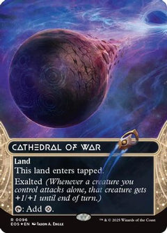 Cathedral of War (0096) (Borderless) (Galaxy Foil) (96) [Edge of Eternities: Stellar Sights] foil - Deck Out Gaming