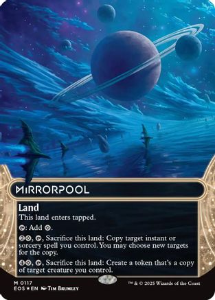 Mirrorpool (0117) (Borderless) (Galaxy Foil) (117) [Edge of Eternities: Stellar Sights] foil - Deck Out Gaming