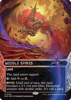 Needle Spires (0120) (Borderless) (Galaxy Foil) (120) [Edge of Eternities: Stellar Sights] foil - Deck Out Gaming