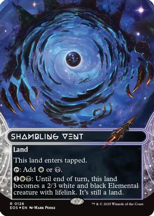 Shambling Vent (0128) (Borderless) (Galaxy Foil) (128) [Edge of Eternities: Stellar Sights] foil - Deck Out Gaming