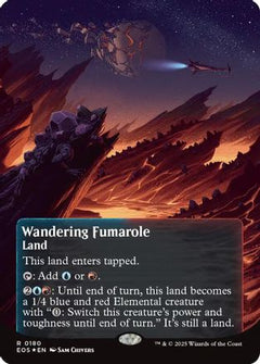 Wandering Fumarole (0180) (Borderless) (Galaxy Foil) (180) [Edge of Eternities: Stellar Sights] foil - Deck Out Gaming