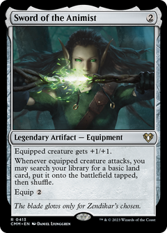 Sword of the Animist (413) [Commander Masters] foil - Deck Out Gaming