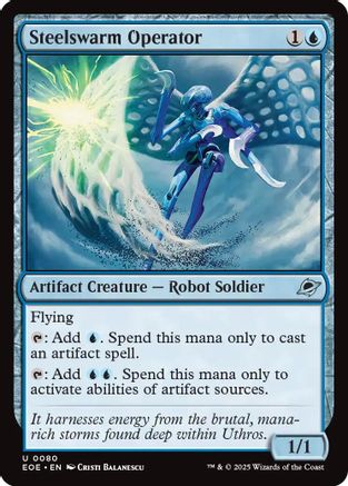Steelswarm Operator (80) [Edge of Eternities] foil - Deck Out Gaming
