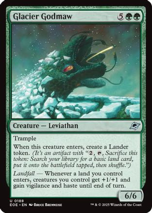 Glacier Godmaw (188) [Edge of Eternities] foil - Deck Out Gaming