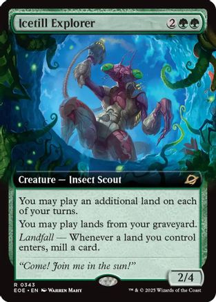 Icetill Explorer (Extended Art) (343) [Edge of Eternities] - Deck Out Gaming