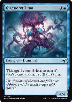 Gigastorm Titan (57) [Edge of Eternities] foil - Deck Out Gaming