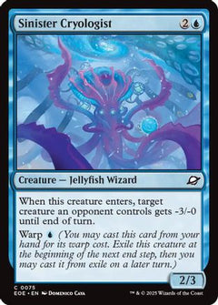 Sinister Cryologist (75) [Edge of Eternities] foil - Deck Out Gaming