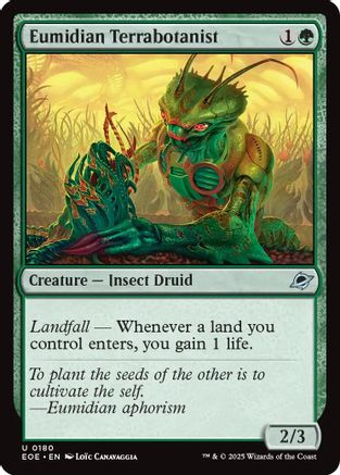 Eumidian Terrabotanist (180) [Edge of Eternities] foil - Deck Out Gaming