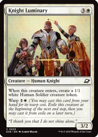 Knight Luminary (23) [Edge of Eternities] foil - Deck Out Gaming