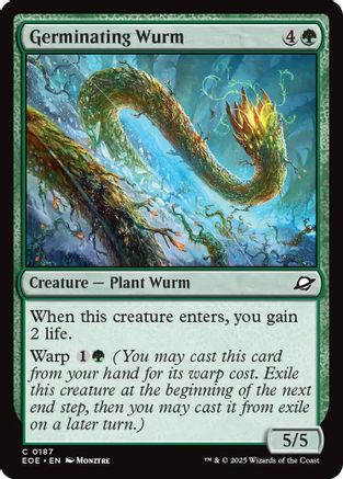 Germinating Wurm (187) [Edge of Eternities] - Deck Out Gaming