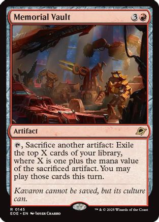 Memorial Vault (145) [Edge of Eternities] foil - Deck Out Gaming