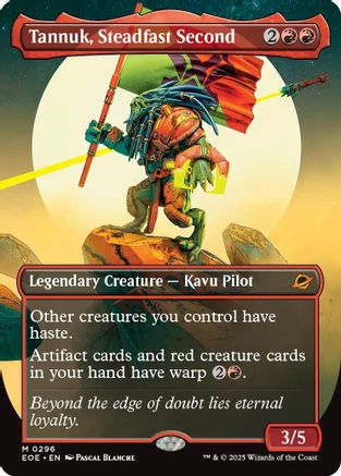 Tannuk, Steadfast Second (Borderless) (296) [Edge of Eternities] - Deck Out Gaming