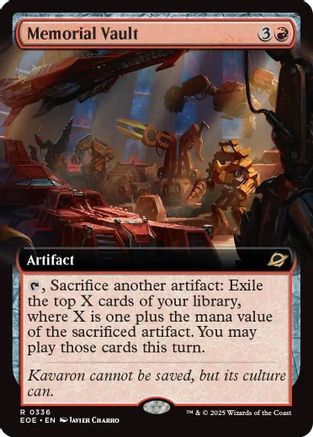 Memorial Vault (Extended Art) (336) [Edge of Eternities] foil - Deck Out Gaming