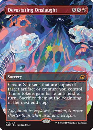 Devastating Onslaught (Borderless) (308) [Edge of Eternities] - Deck Out Gaming