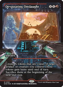 Devastating Onslaught (0361) (Showcase) (361) [Edge of Eternities] foil - Deck Out Gaming