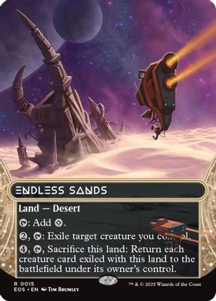 Endless Sands (0015) (Borderless) (15) [Edge of Eternities: Stellar Sights] foil - Deck Out Gaming