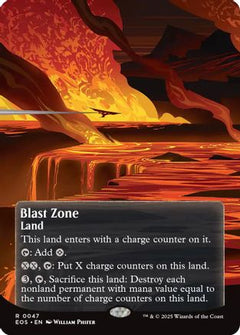 Blast Zone (0047) (Borderless) (47) [Edge of Eternities: Stellar Sights] foil - Deck Out Gaming