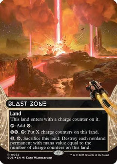 Blast Zone (0092) (Borderless) (Galaxy Foil) (92) [Edge of Eternities: Stellar Sights] foil - Deck Out Gaming
