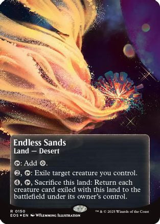 Endless Sands (0150) (Borderless) (Galaxy Foil) (150) [Edge of Eternities: Stellar Sights] foil - Deck Out Gaming