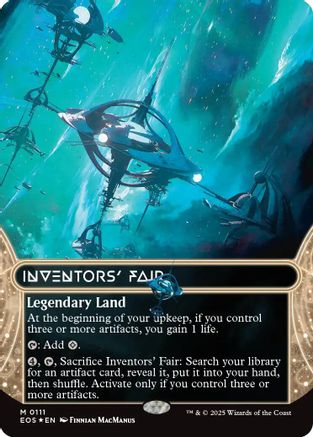 Inventors' Fair (0111) (Borderless) (Galaxy Foil) (111) [Edge of Eternities: Stellar Sights] foil - Deck Out Gaming