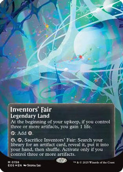 Inventors' Fair (0156) (Borderless) (Galaxy Foil) (156) [Edge of Eternities: Stellar Sights] foil - Deck Out Gaming