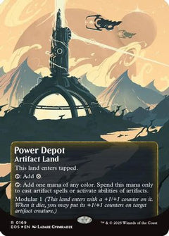 Power Depot (0169) (Borderless) (Galaxy Foil) (169) [Edge of Eternities: Stellar Sights] foil - Deck Out Gaming