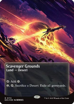 Scavenger Grounds (0172) (Borderless) (Galaxy Foil) (172) [Edge of Eternities: Stellar Sights] foil - Deck Out Gaming