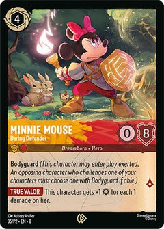 Minnie Mouse - Daring Defender (35) [Disney Lorcana Promo Cards] Cold Foil - Deck Out Gaming