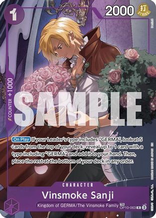 Vinsmoke Sanji (TR) (OP10-063) [Legacy of the Master] Foil - Deck Out Gaming